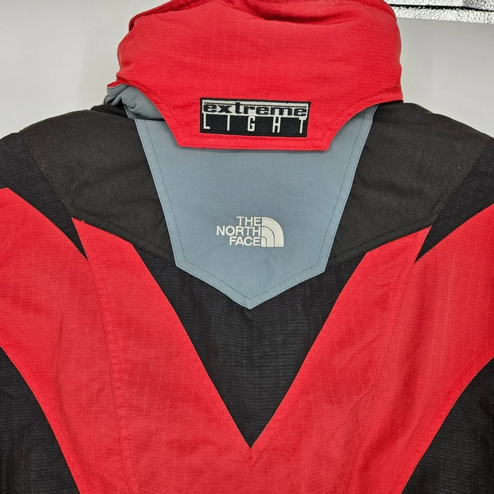 Vintage The North Face Jacket Womens Sz‎ 12 Extreme Light Full Zip Hooded Red